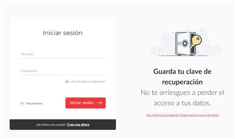 mega iniciar sesión.